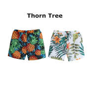 Thorn Tree Trẻ em bé trai Đồ bơi họa tiết in nhiệt đới Quần short bơi