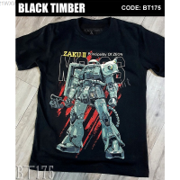 Summer Bt175 ZAKU II New ZEON PRINCIPLE BLACK TEE fashion versatile t-shirt