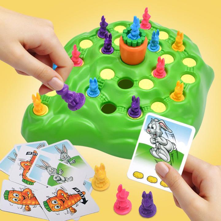 dolity-เกมกระดานกระต่ายตัวต่อตั้งโต๊ะสนุกเกมกระต่ายสำหรับเด็กวัยหัดเดินเด็กเด็กผู้ชาย