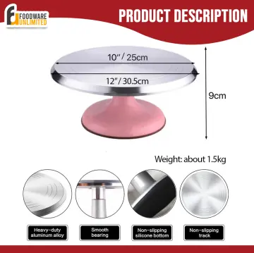 12 Cake Turntable for Decorating Heavy Duty Stainless Steel