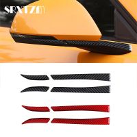 、‘】【’ For 2015-2019 Ford Mustang Carbon Fiber Rearview Mirror Strip Cover Trim Sticker Accessories