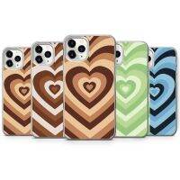 [HF17] Trend Love Heart โทรศัพท์โปร่งใสสำหรับ Iphone 5 6 7 8X11 12 PRO MAX SE ป้องกัน TPU Cover