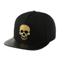 Cool Novelty Skull Rivets Punk Hip Hop Baseball Cap Men Women SunShade Cotton Sports Sunscreen Cap Street Dance Sun Hats P46