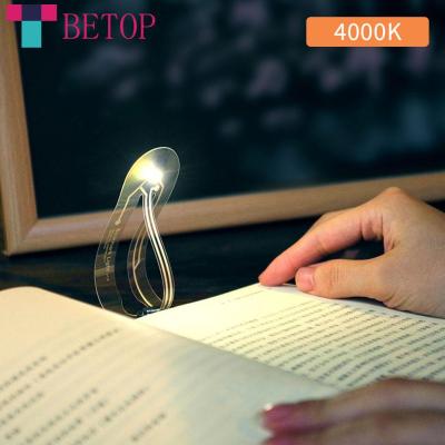 WF ไฟที่คั่นหนังสือ LED ขนาดเล็กพกพาได้,ไฟ Pelindung Mata 4000K แสงกลางคืนขนาดเล็กคลิปหนีบไฟอ่านหนังสือคั่นหนังสือไฟอ่านหนังสือ