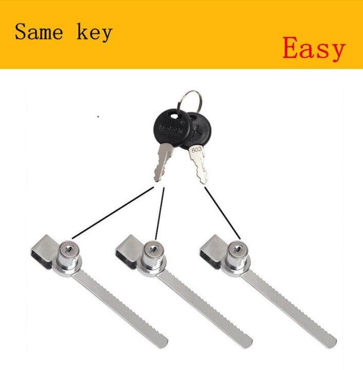 5 Same Key Sliding Window Glass Lock with Key for Mobile