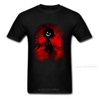 Insanity Men Black Red T-shirt Goth Horror Cartoon Printed T Shirt Halloween Cosplay Clothing Fitness Tops Tees FK1N