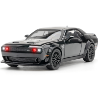 1:32 Dodge Challenger SRT รถยนต์ล้อแม็กรุ่น D Iecasts โลหะรถสปอร์ตรุ่นจำลองแสงเสียงคอลเลกชันเด็กของเล่นของขวัญ