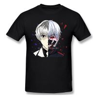 Kaneki Vs Sasaki AnimeT-Shirt Men Top Quality Cotton Short Summer Sleeve Tokyo Ghoul Horror Comics Casual Tshirt Loose High Quality T-Shirt