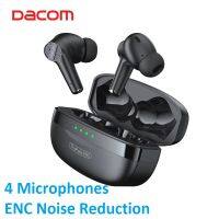 DACOM TinyPods TWS Bluetooth Earbuds ENC Noise Cancellation Earphones HiFi Bass Wireless Sport Headphones 4 Mic Gaming Headset