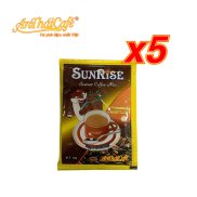 Combo 05 gói Cà phê sữa 3 trong 1 Sunrise 5 gói x 18gr - AnTháiCafé