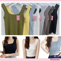 [ส่งเร็วพิเศษ!] ?Ninamee เสื้อกล้ามไหมพรม อก 30-42 นิ้ว ผ้านิ่มมากๆ กล้ามครอปใส่สบาย กล้ามไหมพรมผ้านิ่ม สาวอวบใส่ได้ #8336