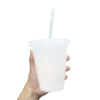 เคลือบสีขาวฟางถ้วย Drinkware ถ้วยกาแฟถ้วยล้างแก้วฟางที่มีฝาปิดแก้วถ้วยกาแฟ700มิลลิลิตรนำมาใช้ใหม่ถ้วยกาแฟแก้ว