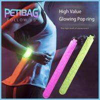 PETIBAG การปั่นจักรยาน อุปกรณ์ช่วยเดิน กิจกรรมกลางแจ้งกลางแจ้ง ที่ชาร์จ USB สายรัดข้อมือ LED ไฟเตือนความปลอดภัย ตกแต่งด้วยความสว่าง ปลอกแขนสำหรับวิ่ง