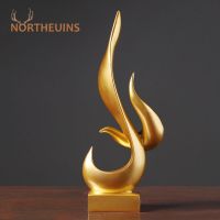 Resin Abstract Torch Figurines For Interior Home Living Room Bedroom Office Desktop Decoration Ornament Accessories