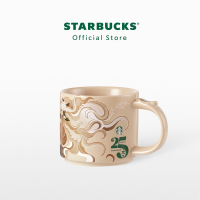 Starbucks 25TH Anniversary Beige Siren 12oz. แก้วน้ำสตาร์บัคส์เซรามิก ขนาด 12ออนซ์ A9001265