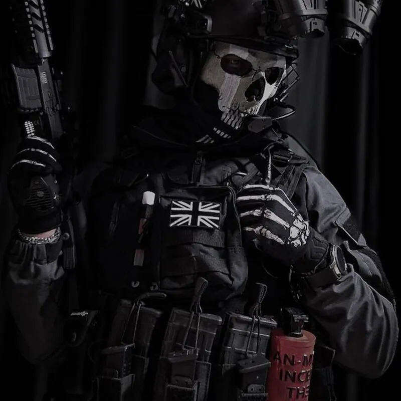 Mwii Costumes Accessories Ghost Mask Cod Cosplay Airsoft Tactical