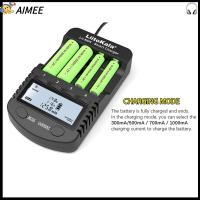 AIMEE Li-ion Aa/aaa ค่ะ Ni-MH เครื่องชาร์จแบตเตอรี่ แบตเตอรี่แบบชาร์จไฟได้ ที่ชาร์จ USB ที่18650