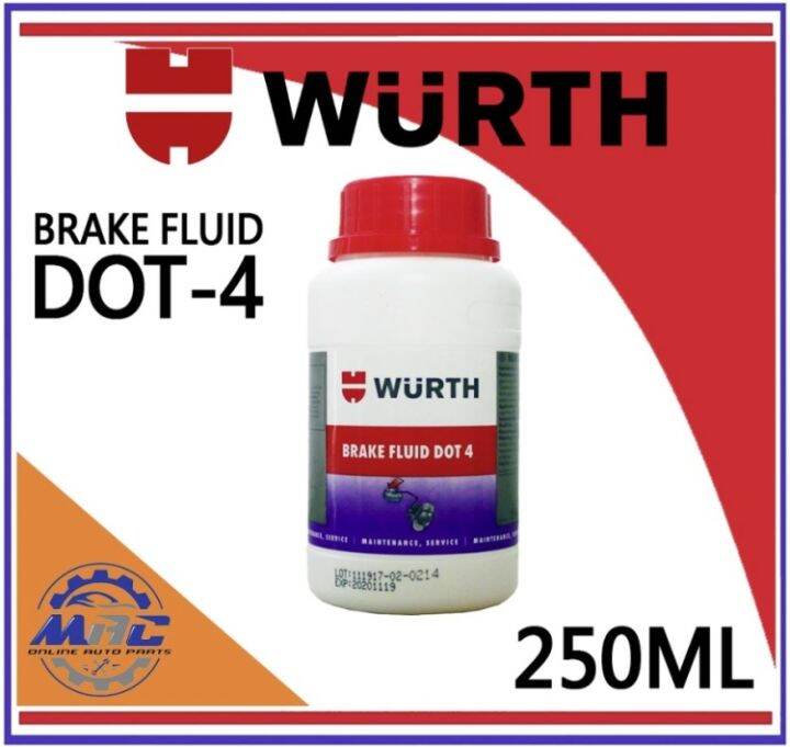 wurth brake fluid dot 4 250ml Lazada PH