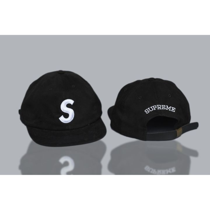 หมวกเบสบอล-ปักลายโลโก้-supreme-3-สี-แบบดั้งเดิม