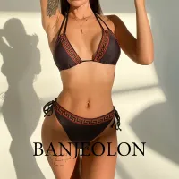 BAN081 BANJEOLON บิกินี่เซ็กซี่ บิกินี่ผู้หญิง bikini sexy ลูกไม้ขึ้นชุดว่ายน้ำบิกินี่เซ็กซี่เอวต่ำแยก Splicing ผู้หญิงชุดว่ายน้ำ
