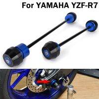 ✐สำหรับ2021-2023 Yamaha YZF R7 YZFR7 YZF-R7ล้อด้านข้างด้านหน้ารถจักรยานยนต์ส้อมเลื่อนล้อป้องกันป้องกันการชน2021 2022 2023