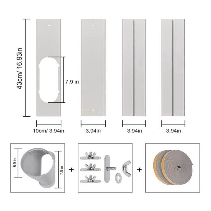 portable-air-conditioner-window-vent-kit-with-5-9in-exhaust-hose-seamless-adjustable-sliding-door-ac-kit-window-seal-kit