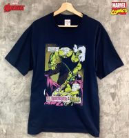 ลิขสิทธิ์แท้จาก Marvel เสื้อยืด Marvel hulk แขนสั้นผู้ชาย สีน้ำเงินกรมท่า Official licences mvx-006