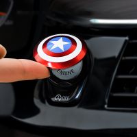 Car Interior Engine Ignition Start Stop Push Button Switch Button Cover Trim Sticker 3D Car Interior Accessories