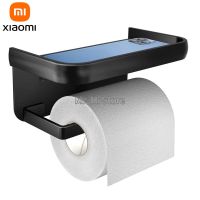 Xiaomi Youpin Stainless Steel Toilet Paper Holder Bathroom Wall Mount WC Paper Phone Holder Shelf Towel Roll Shelf Accessories Toilet Roll Holders