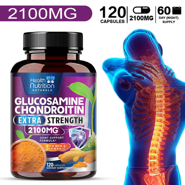Glucosamine with Chondroitin Turmeric MSM for Hip, Knee, Joint & Back