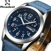 Readereel ผู้ชายแฟชั่น Jam Tangan Sport ผู้ชายควอตซ์นาฬิกาบอกวันเวลาแบบทหารกันน้ำข้อมือผู้ชาย Kol Saat Erkekle