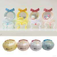 4pcs Sanrio Mini Dressing Table Action Figure Hello Kitty Melody Cinnamoroll Pochacco Dolls Dressing Mirror