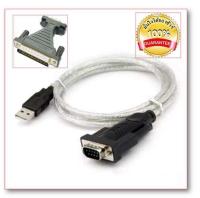 USB 2.0 To RS232 Com Port 9 PIN SERIAL DB25 Cable 1.8m