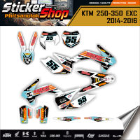 sticker KTM 250 - 350 EXC 2014-2016 No.3