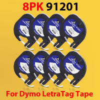 8PK 91201 91221 Tapes For Dymo Letratag LT100H LT-100H Label Maker For LT 91201 12267 91202 91203 91204 91205 Printer Ribbon