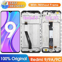 6.53 หน้าจอสำหรับ R Edmi 9 M2004J19G จอแสดงผล Lcd Touch Screen Digitizer ที่มีกรอบสำหรับ Xiaomi R Edmi 9A 9C M2006C3MG เปลี่ยน