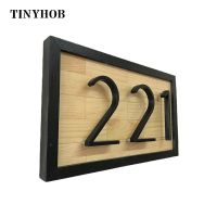 【LZ】☄  12.7cm 5Big 3DModern House Number Door Home Address Numbers for House Number Digital Door Outdoor Sign Plates 5 Inch 0-9 Black