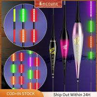 ENCOUNT 2PCS ตัวบอกสถานะ ทุ่นตกปลาอิเล็กทรอนิกส์ ท่อดริฟท์ลื่น การตีทุ่น ลอยเบาๆ ของใหม่ ไฟ2ดวง ทุ่นตกปลาหิน ตกปลากลางคืนตกปลา