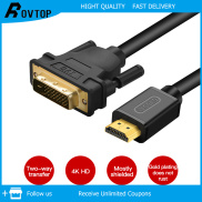 Rovtop Cáp HDMI Sang DVI Dây Chuyển Đổi 24 + 1 Hai Chiều Mạ Vàng Độ Nét
