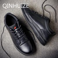 COD SDFSDTFGER QINHUIZE New safety shoes mens winter deodorant wear-resistant breathable anti-smash anti-piercing steel toe cap fashion waterproof safety work site safety boots