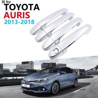 ชุดฝาครอบที่จับประตูชุบโครเมียมหรูหราสำหรับ E180 Toyota Auris Hatchback Au Scion Im ~ สติกเกอร์อุปกรณ์เสริม