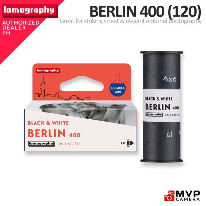 LOMOGRAPHY Berlin Kino Black and White 120 ISO 400 Negative Film Medium ...