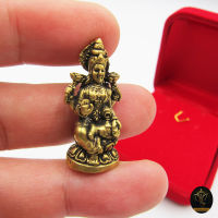 Ananta Ganesh ® เทวรูปพระแม่ลักษมี ขนาด 1" (ผ่านพิธีแล้ว) พร้อมกล่อง (เน้นเงินทองเพิ่มพูน ลูกค้ามากมาย) พระพิฆเนศ Ongs09 / Ongs