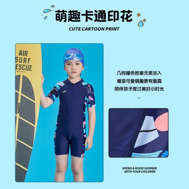 2023-high-quality-new-style-joma-homer-summer-one-piece-childrens-woven-swimsuit-unisex-short-sleeved-one-piece-professional-swimming-suit-quick-drying