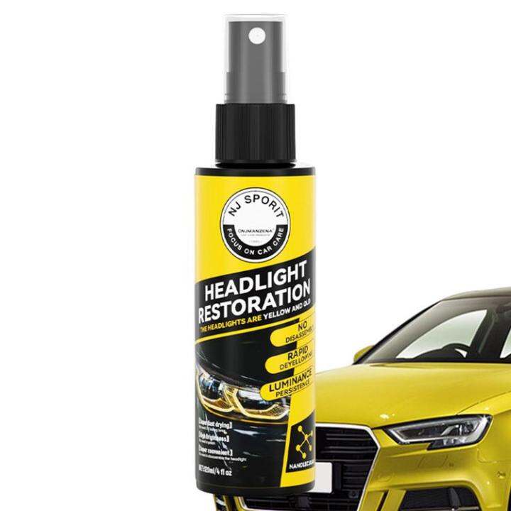 Headlight Coating Spray Liquid Car Light Cleaner and Restorer Long ...