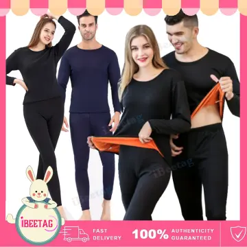 Couple's Long Johns Ultra-Soft Thin Modal Thermal Underwear Crew