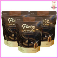 พิมรี่ แบล็ค คอฟฟี่ Pimry Black Coffee Instant Coffee Mixed กาแฟปรุงสำเร็จชนิดผงพิมรี่  [ขนาด 14 ซอง] [3 ห่อ]