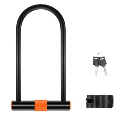 WEST BIKING Mountain Bike Bicycle Lock Electric Password Fixed Anti-Theft Steel Chain Cable Lock Bike Accessories U-Lock