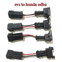 ۞ 4PCS High Quality adaptor for EV1 to honda odb2 fuel injector connector plugs clip