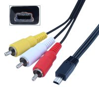 Kabel Camcorder Kamera Digital MINI USB 6 PIN Ke AV RCA untuk Canon